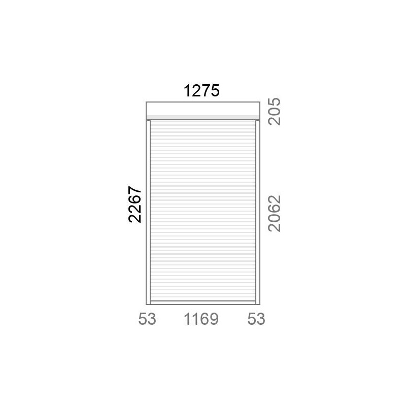 small-Volet roulant rénovation motorisé solaire radio A-OK L1280 x H2270