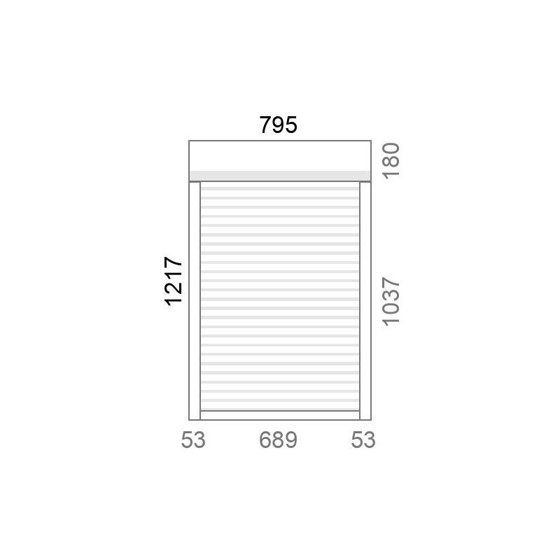 small-Volet roulant rénovation motorisé solaire radio A-OK L800 x H1220