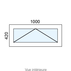 Châssis Alu à Soufflet L1000 x H420