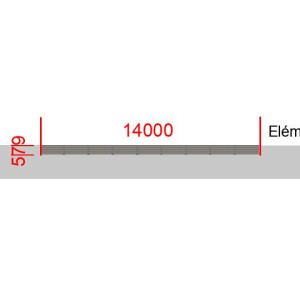 Elément de clôture L14000  x  H579