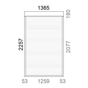 Volet roulant rénovation motorisé solaire radio IO RS100 L1370 x H2260