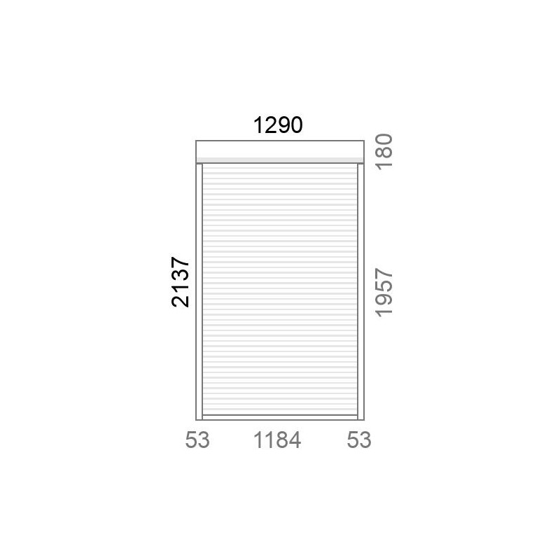 small-Volet roulant rénovation motorisé solaire radio A-OK L1295 x H2140