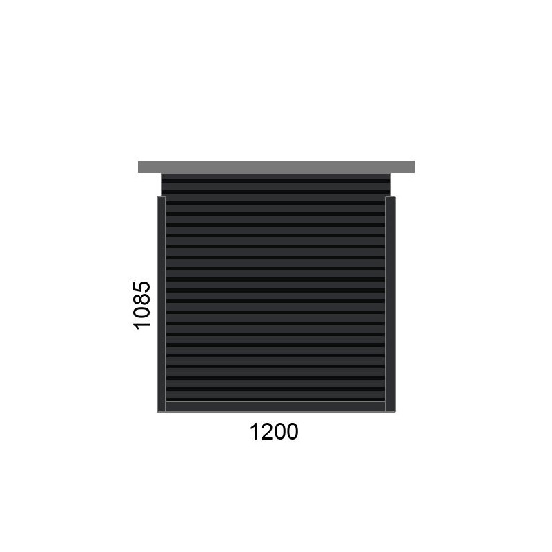 small-Volet roulant pour coffre tunnel A56 moteur L1200 x H1085