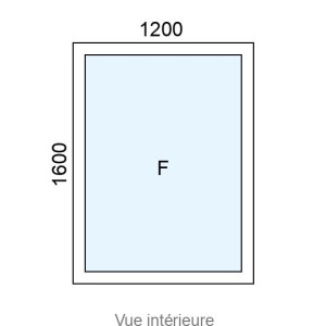 Châssis Alu Fixe L1200 x H1600