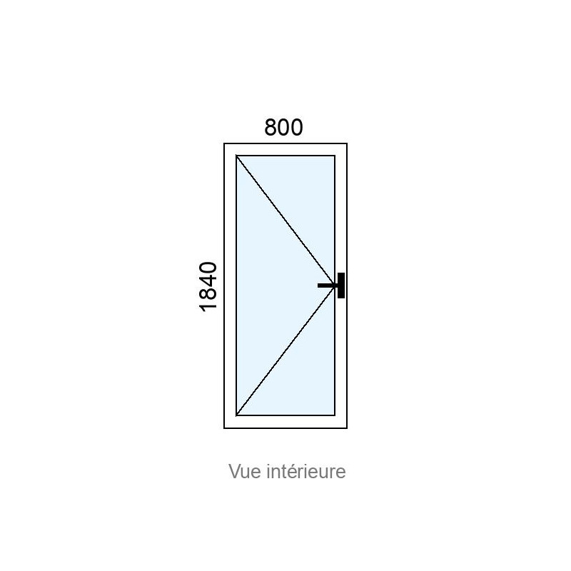 small-Porte-fenêtre PVC plaxé 1 vantail L800 x H1840