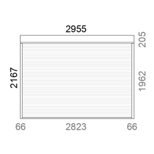 Volet roulant rénovation motorisé solaire radio A-OK L2960 x H2170