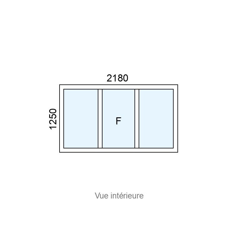 small-Châssis Alu Fixe L2180 x H1250