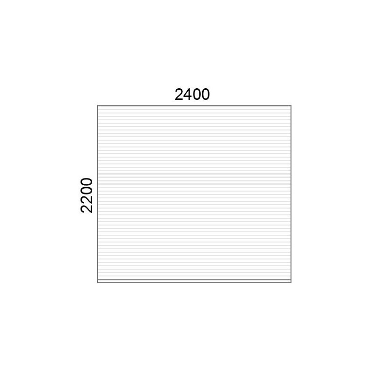 small-Tablier de volet roulant A39 L2400 x H2200 mm