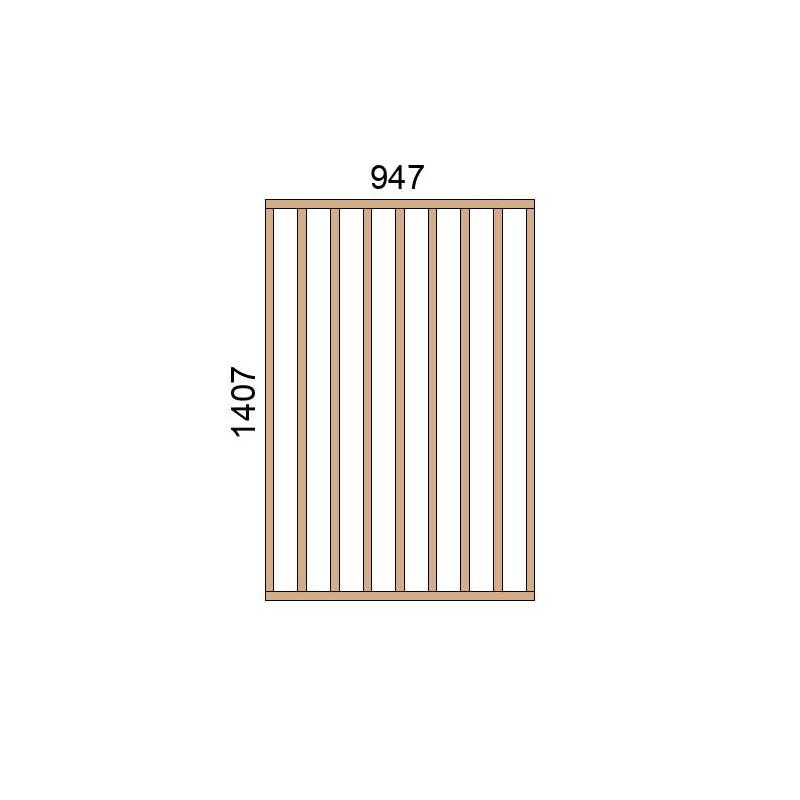 small-Claustra bois lames verticales L947xH1407