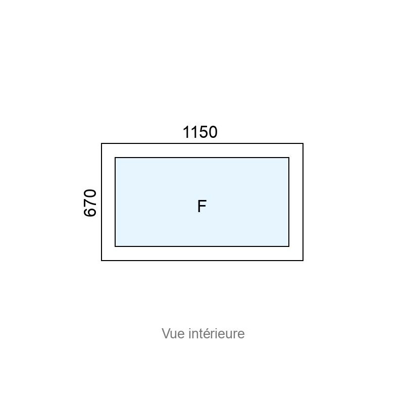 small-Châssis Fixe PVC L1150 x H670