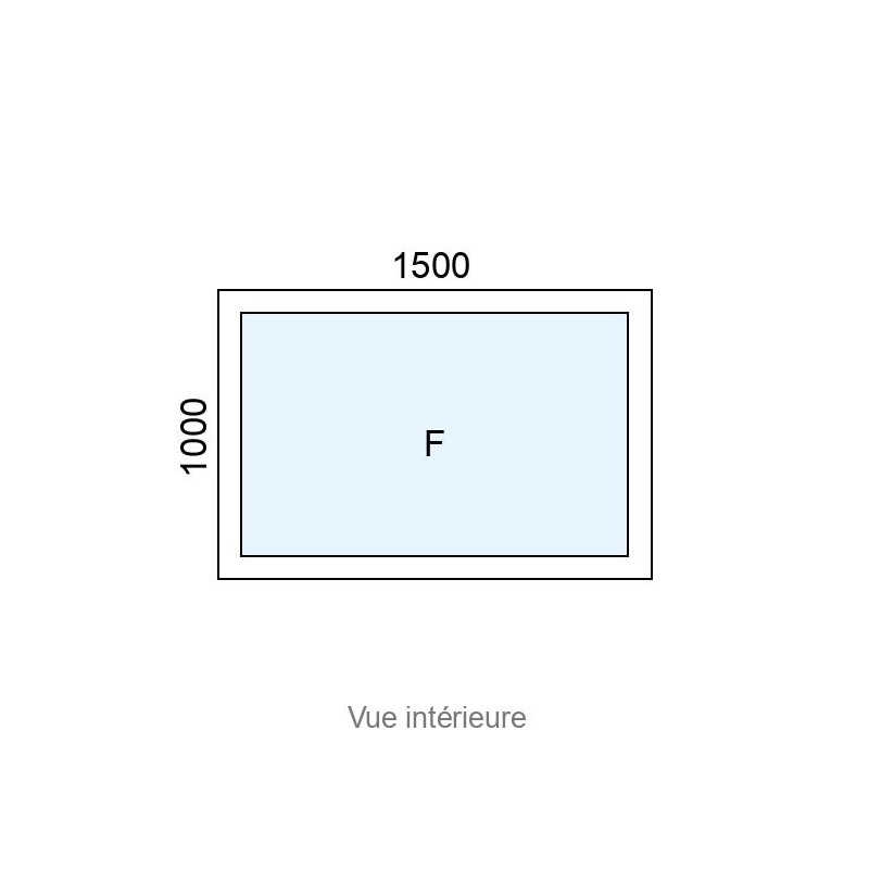 small-Châssis Fixe PVC L1500 x H1000