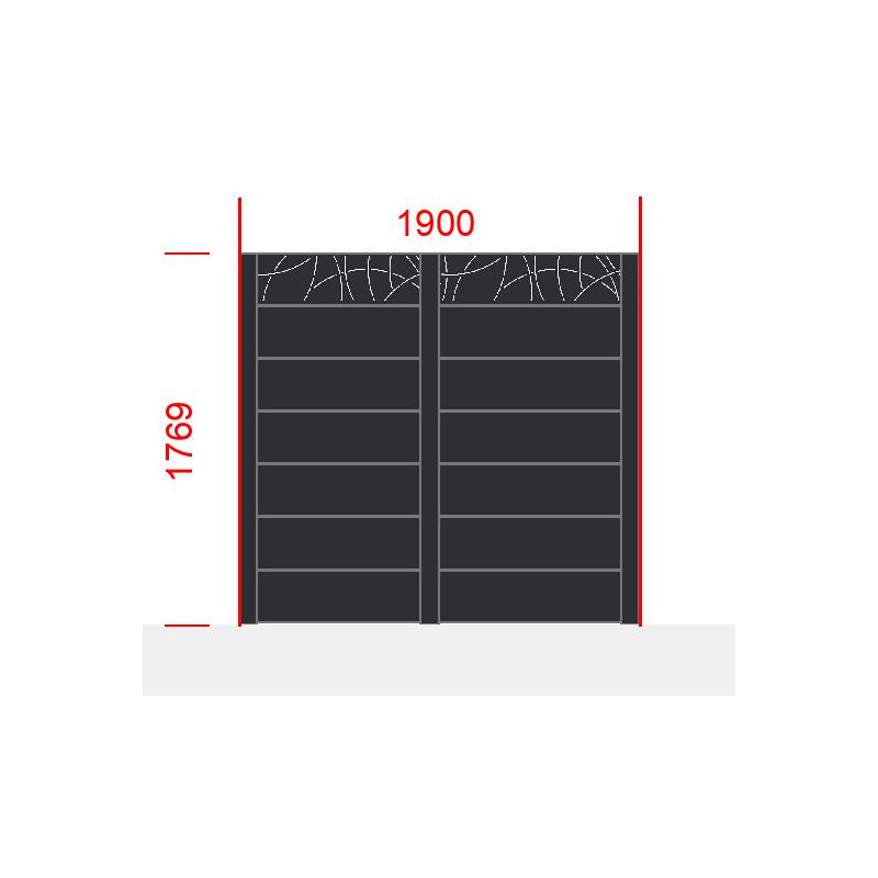small-Elément de clôture L1900  x  H1769
