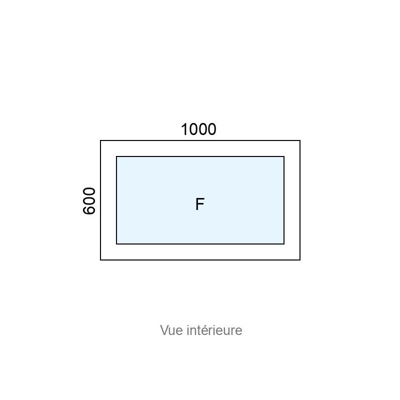 small-Châssis Fixe PVC L1000 x H600