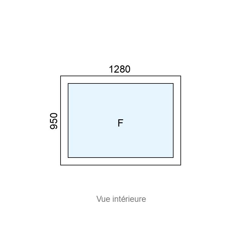 small-Châssis Fixe PVC L1280 x H950