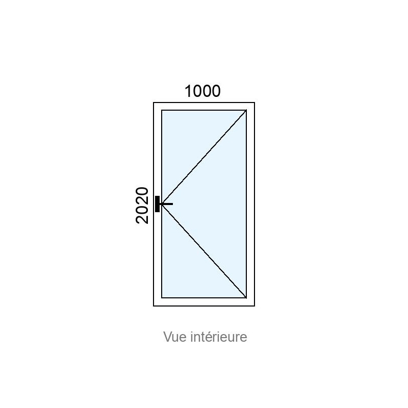 small-Porte-fenêtre PVC 1 vantail L1000 x H2020