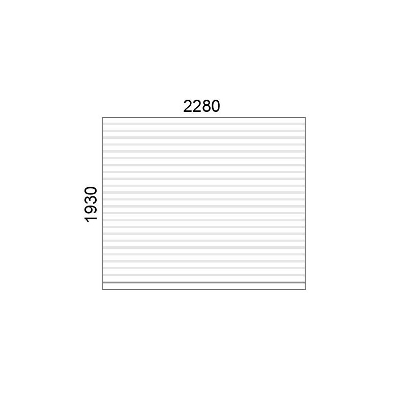 small-Tablier de volet roulant A77 L2280 x H1930 mm