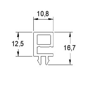 Lot de 2 x Parclose verrière  en Alu Noir 9005 texturé Lg  900 mm