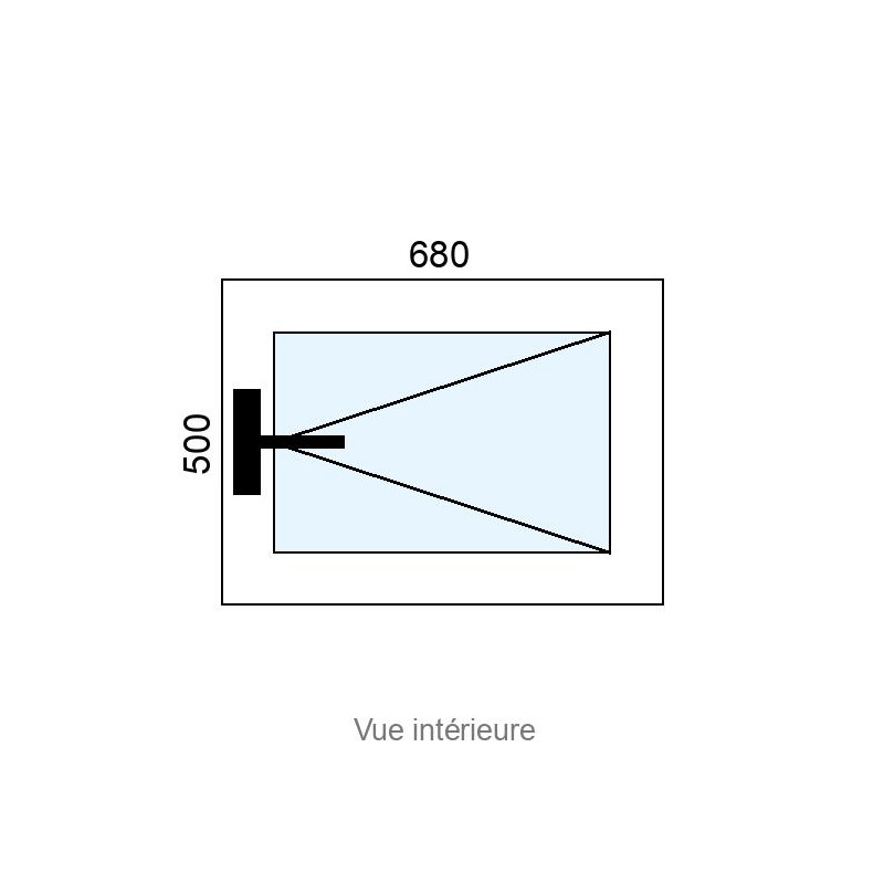 small-Fenêtre PVC 1 vantail L680 x H500