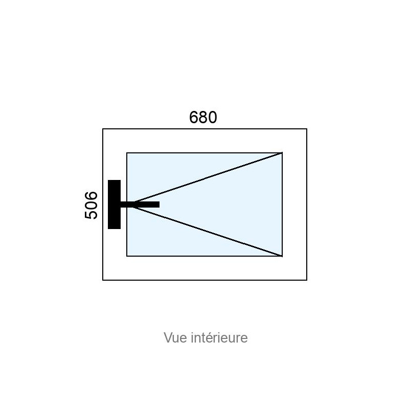 small-Fenêtre PVC 1 vantail L680 x H506