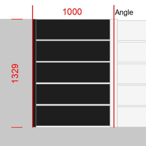 Elément de clôture L1000  x  H1329