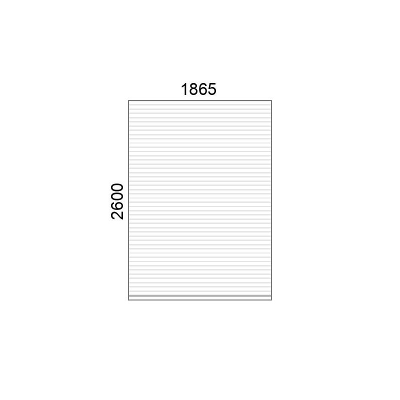 small-Tablier de volet roulant P55 L1865 x H2600 mm