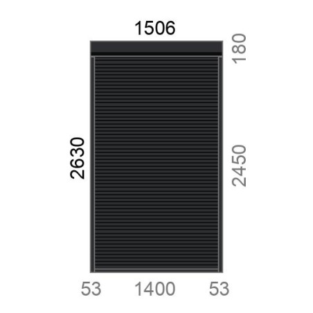 Volet roulant rénovation motorisé L1400 x H2450