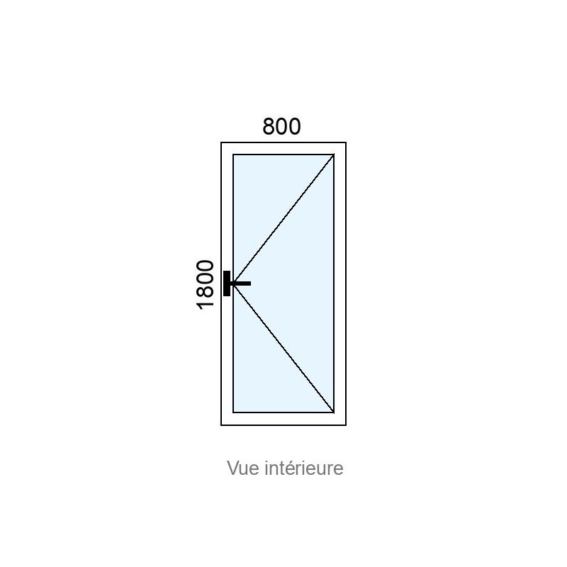 small-Fenêtre PVC 1 vantail L800 x H1800