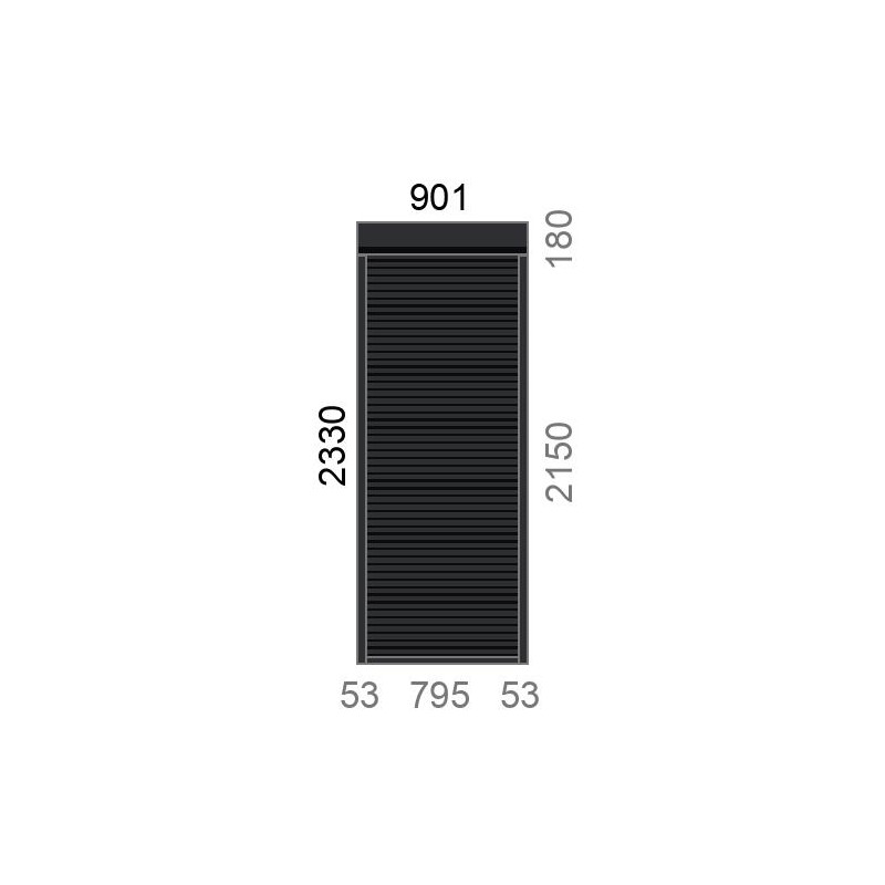 small-Volet roulant rénovation tirage direct L795 x H2150