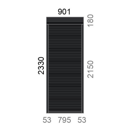 Volet roulant rénovation tirage direct L795 x H2150