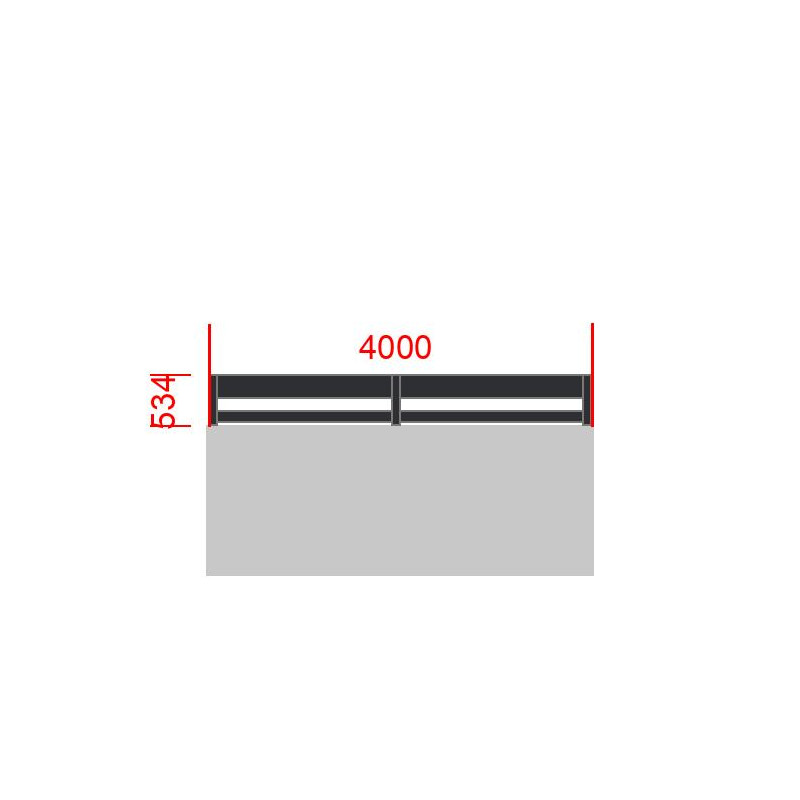 small-Elément de clôture L4000  x  H534