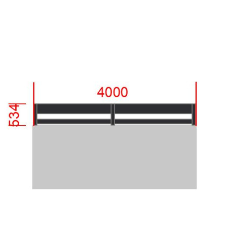 Elément de clôture L4000  x  H534