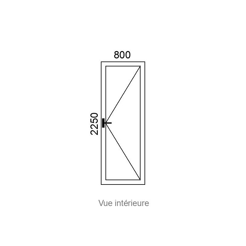 small-Porte-fenêtre PVC 1 vantail L800 x H2250