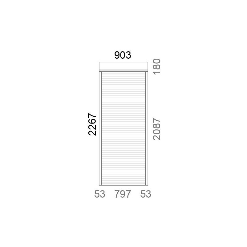 small-Volet roulant rénovation tirage direct L908 x H2270