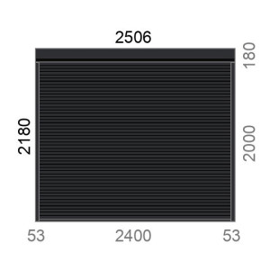 Volet roulant rénovation motorisé radio A-OK L2400 x H2000