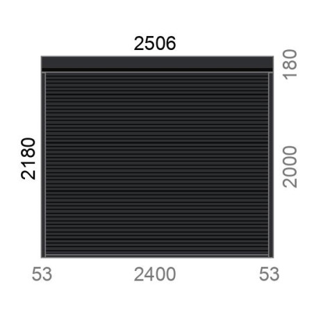 Volet roulant rénovation motorisé radio A-OK L2400 x H2000