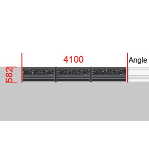 Elément de clôture L4100  x  H582