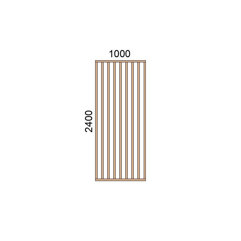 small-Claustra bois lames verticales L1000xH2400