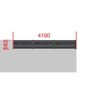 Elément de clôture L4100  x  H582