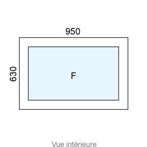 Châssis Alu Fixe L950 x H630