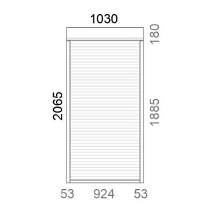 Volet roulant rénovation motorisé solaire radio IO RS100 L1030 x H2065