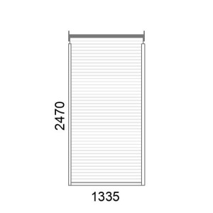 Volet roulant traditionnel P55 motorisé L1335 x H2470