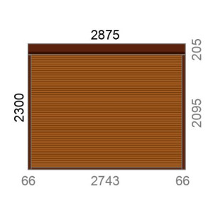 Volet roulant rénovation motorisé solaire radio A-OK L2875 x H2300