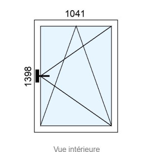 Fenêtre Hybride OB 1 vantail L1041 x H1398