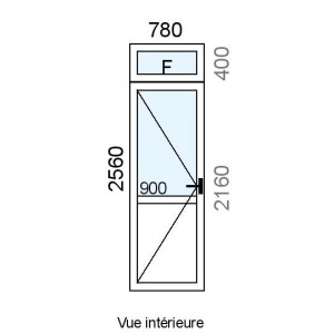 Porte d'entrée PVC 1...