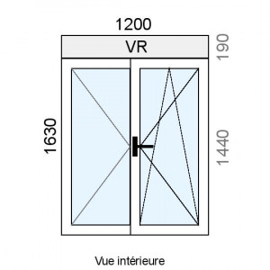 Fenêtre PVC plaxé OB 2...