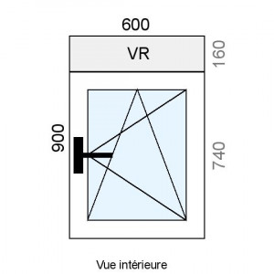 Fenêtre PVC plaxé OB 1...