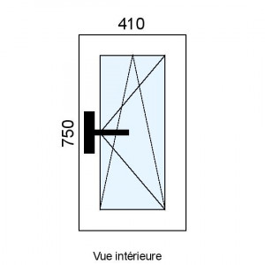 Fenêtre PVC OB 1 vantail...