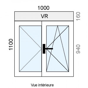 Fenêtre PVC plaxé OB 2...