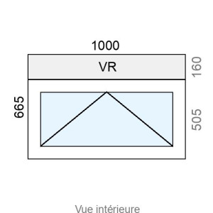 Châssis à Soufflet PVC L1000 x H665