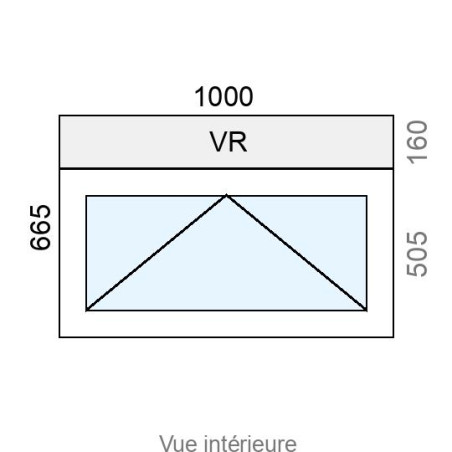 Châssis à Soufflet PVC L1000 x H665